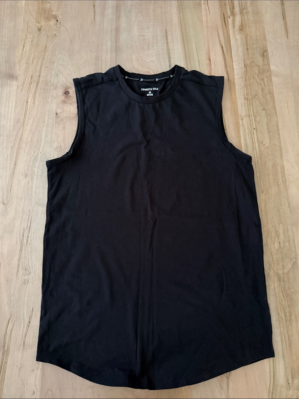 Kenneth Cole Black Crewneck Muscle Tank